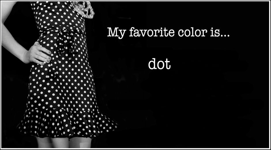 torso black dot dress my favorite color is dot